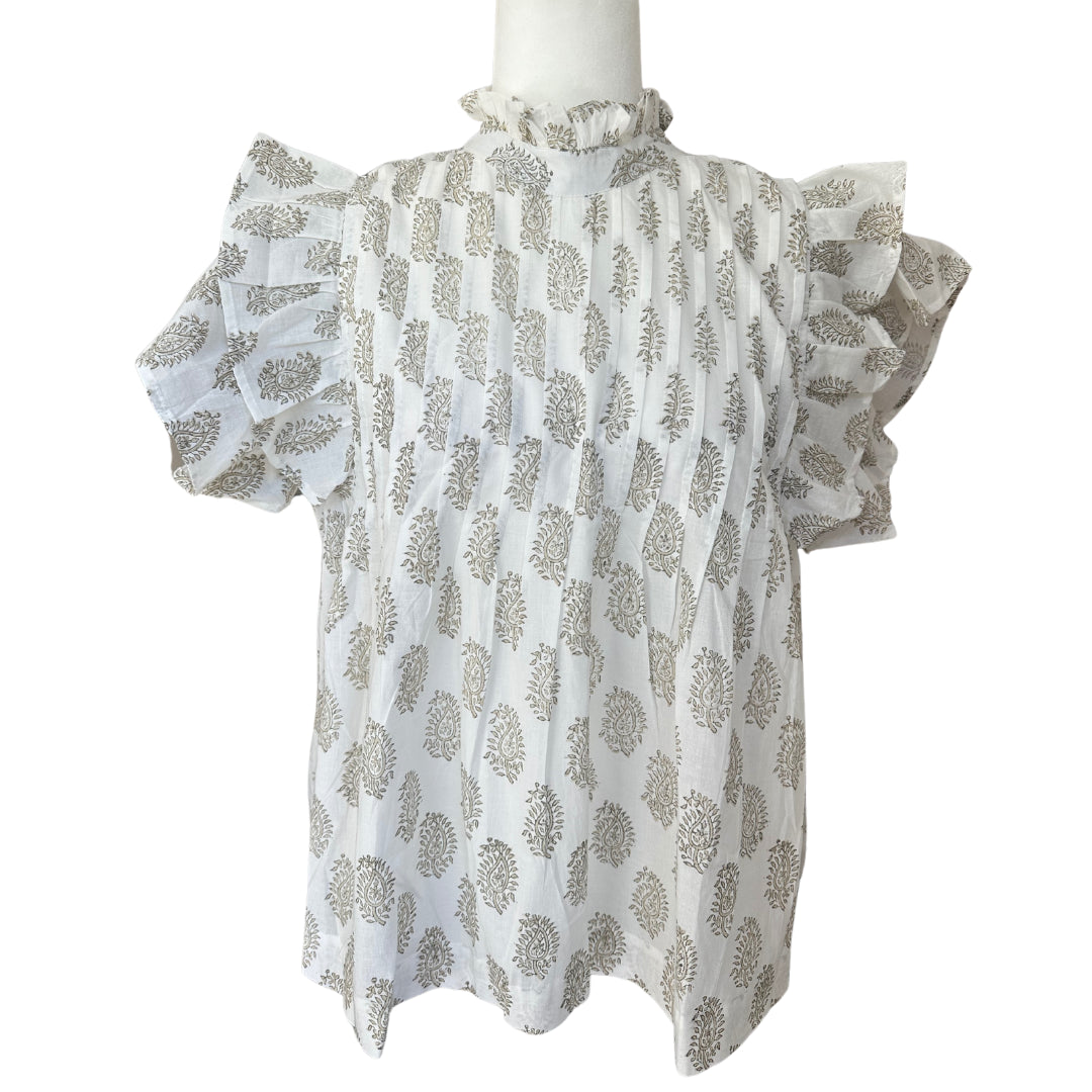 Renalina story — hand-block print fabric detail