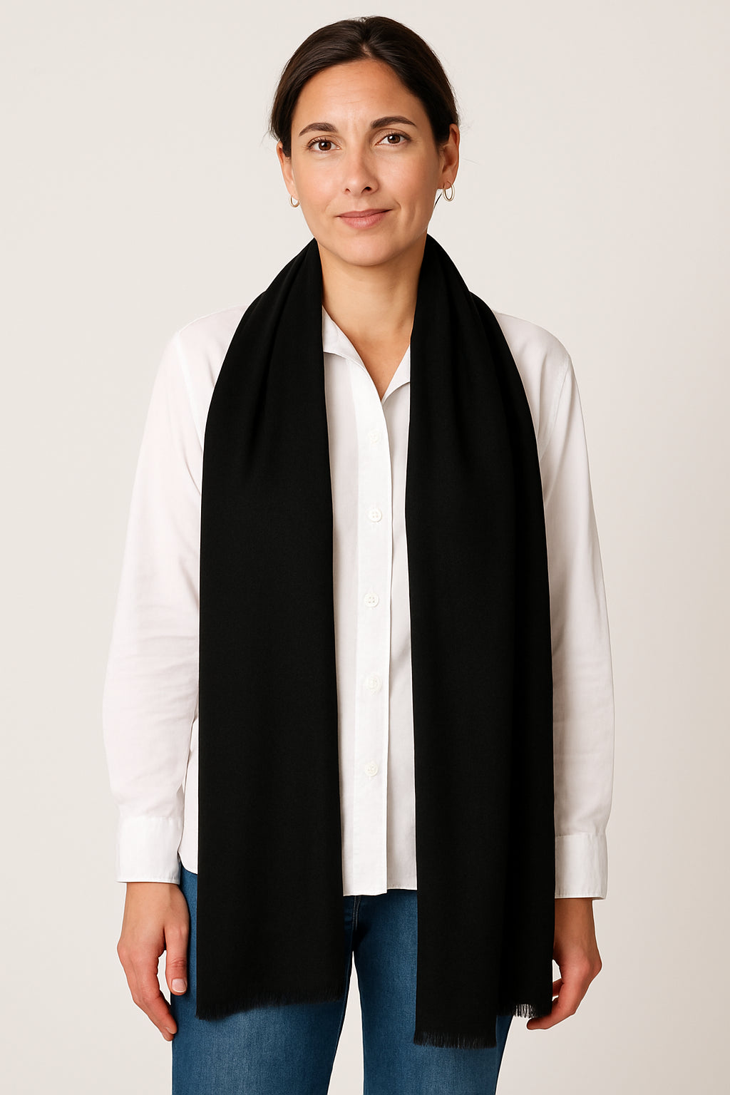 Black Cashmere Scarf